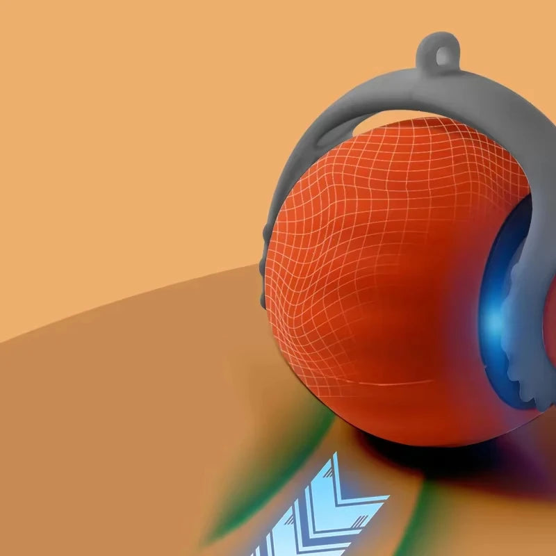 Rechargeable Interactive Cat Ball Toy with Faux Tail