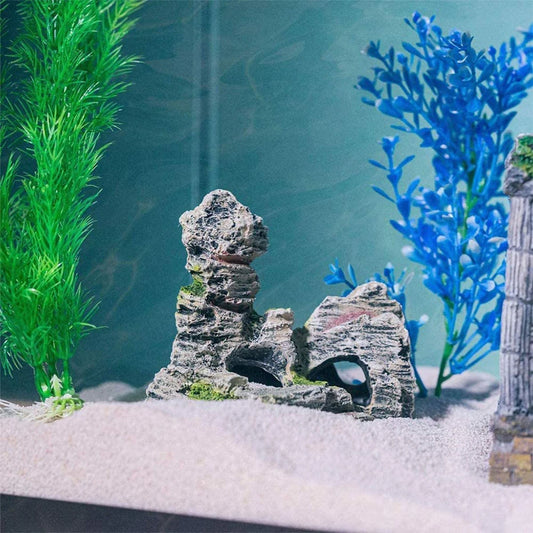 Mossy Hiding Cave for Aquarium Decoration and Landscaping