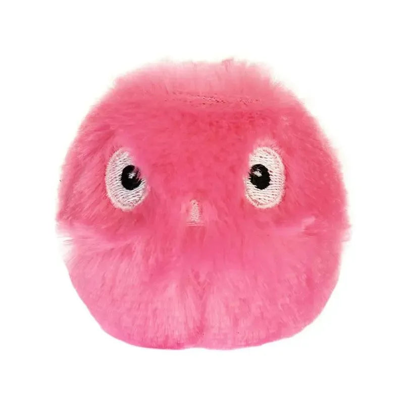 Plush Self-Healing Cat Teaser Balls with Sound Effects