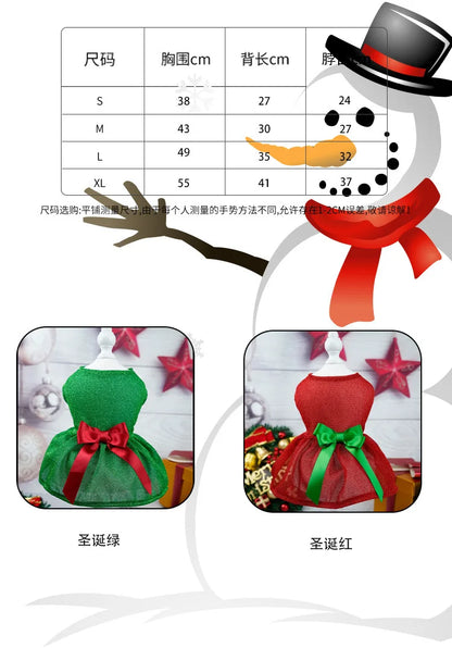 Christmas Dog Dresses - Cute Holiday Apparel for Pets
