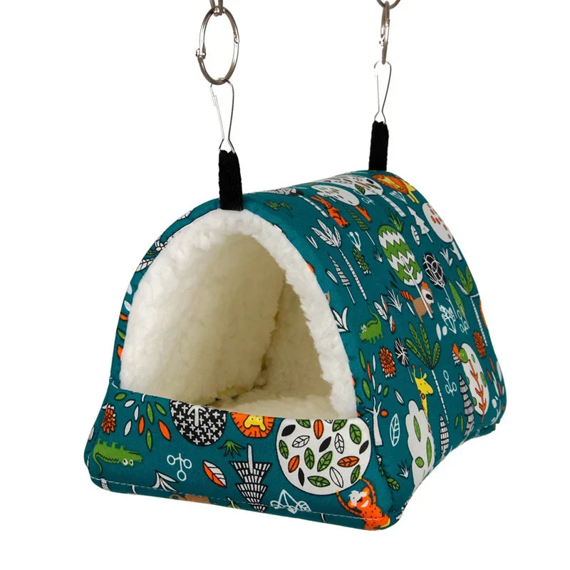 Cute Print Mini Pet Bed for Hamsters, Rabbits, and Guinea Pigs