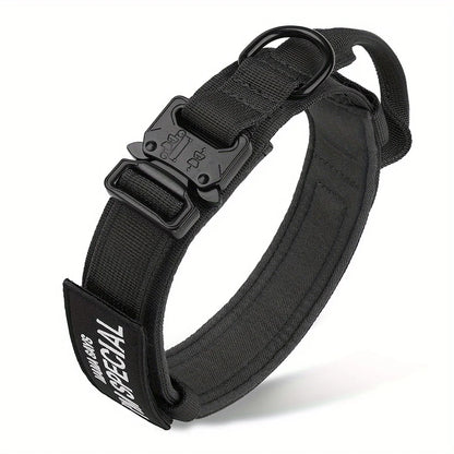 Tactical Dog Collar with Handle for Medium and Large Dogs