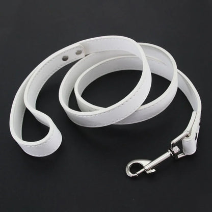 Colorful Leather Leashes for Small to Large Dogs and Cats