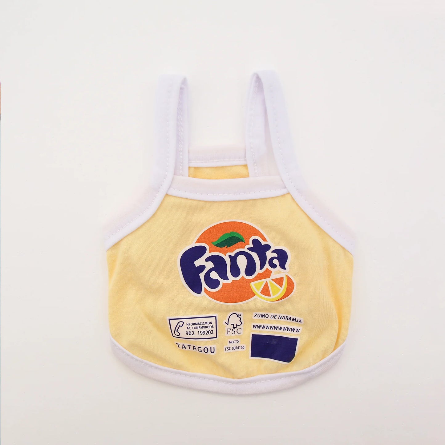Spring/Summer Cat and Dog Vest with Cute Soda Print