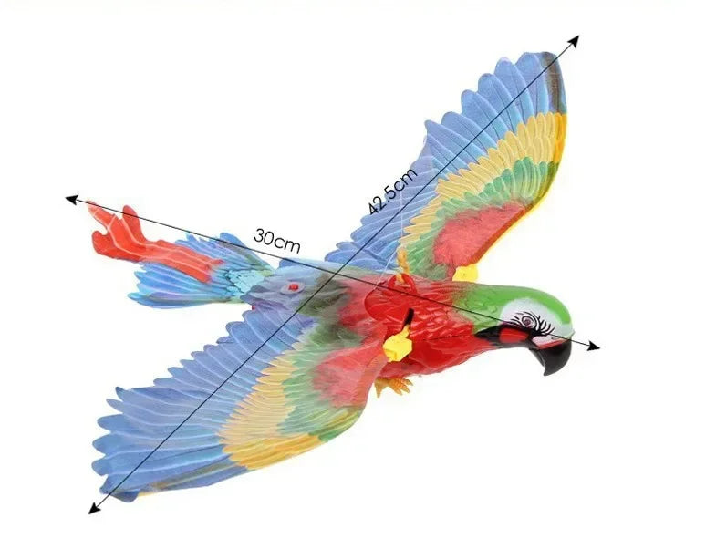Electric Flying Bird Interactive Cat Toy with Teaser Stick