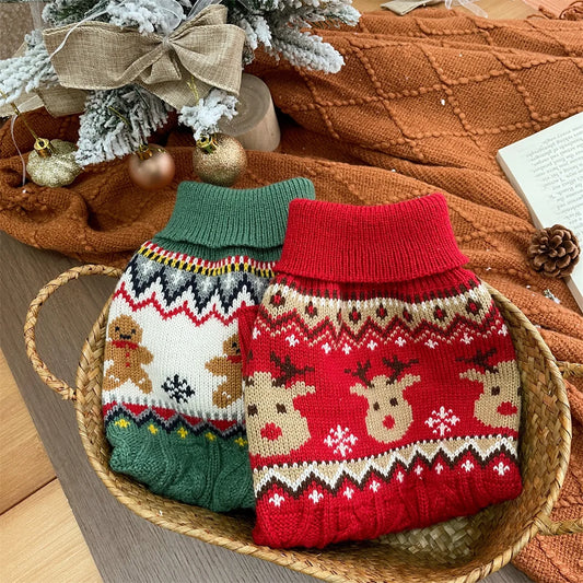 Elk Christmas Sweater for Small Dogs and Cats