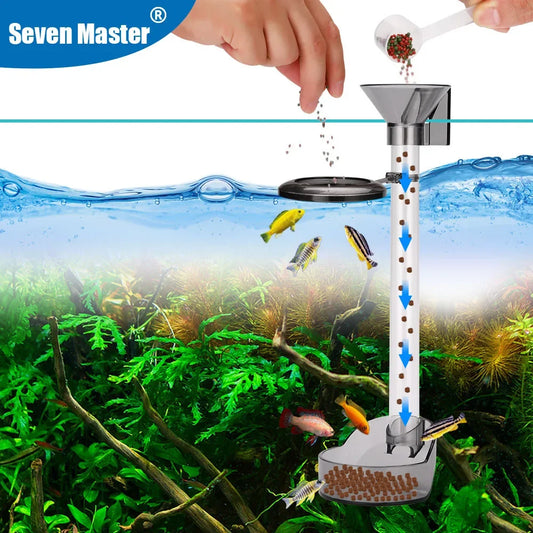 Acrylic Fish Feeder Tube for Small Fish and Shrimp 21-38cm