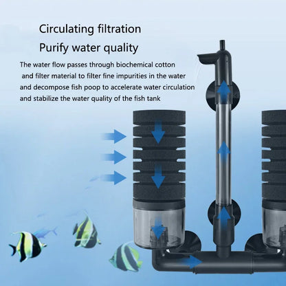 Biochemical Sponge Filter for Fish Tank Air Pump