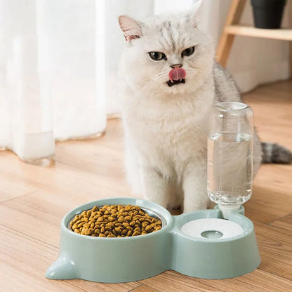 Automatic Pet Water and Food Bowl Fountain for Cats and Dogs