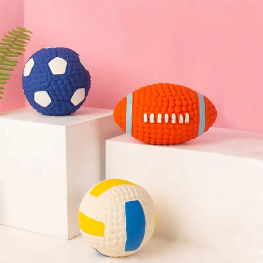 Natural Latex Dog Balls for Small to Large Dogs