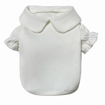 Winter Warm Dog Dress Set with Bow Knot for Small Breeds