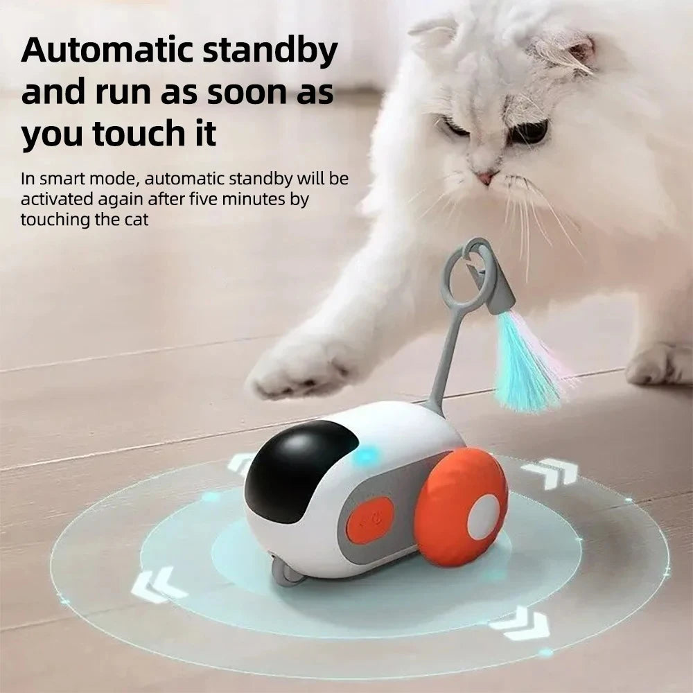 Interactive Remote-Controlled Toy Car for Cats and Dogs