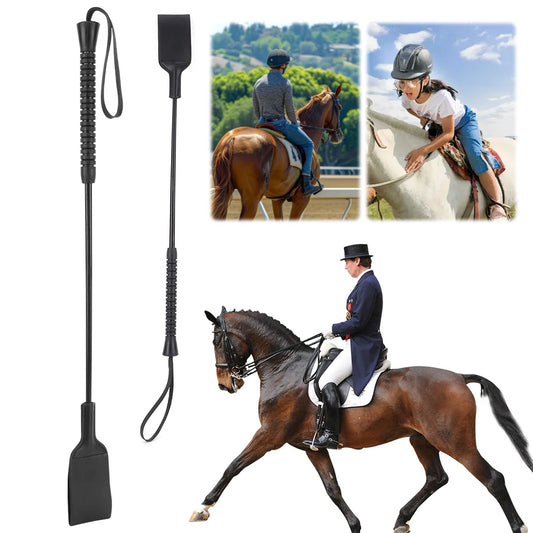 21-Inch Equestrian Training Horse Crop with Handle