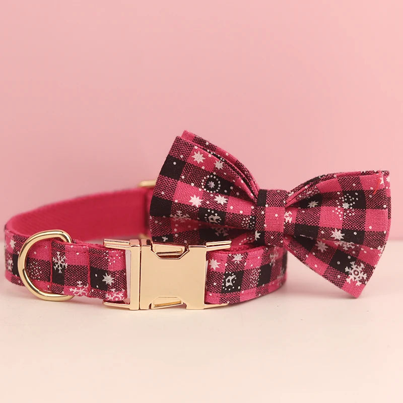 Dog Holiday Gift Set: Vest, Collar, Rope & Bow for Pets