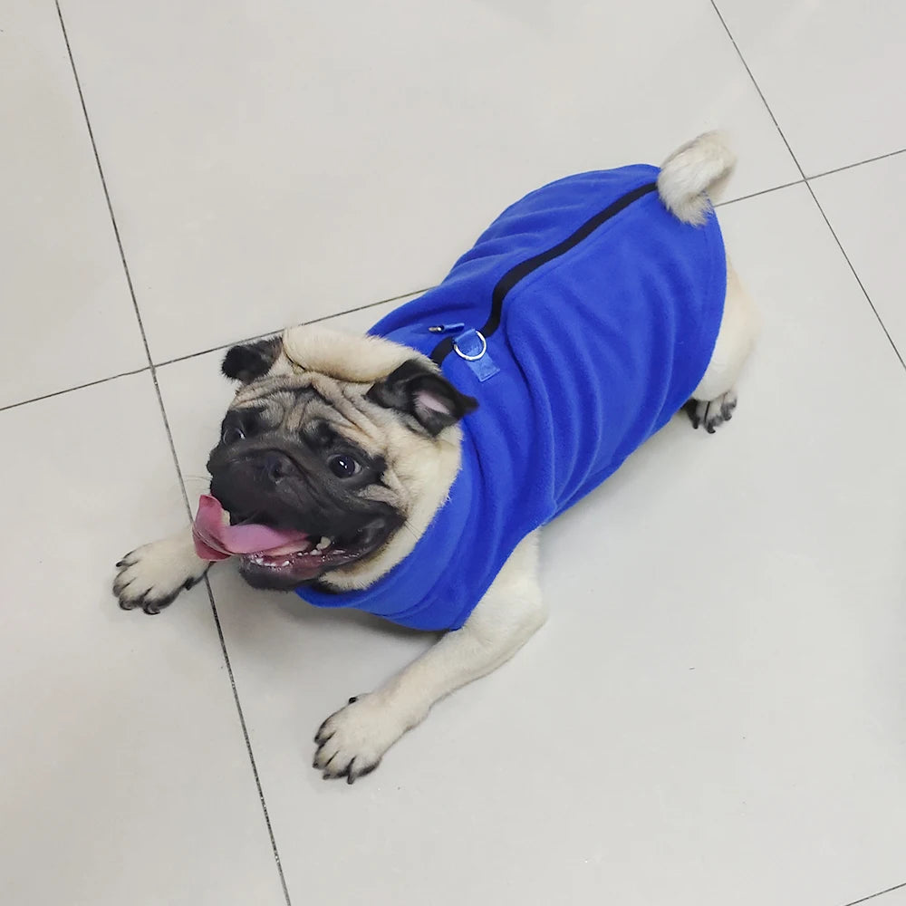 Soft Fleece Dog Jacket for Small to Medium Pets