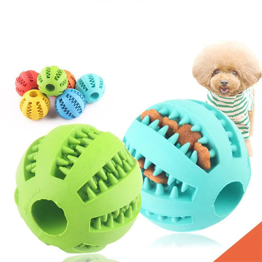 Natural Rubber Leaking Ball Toy for Dogs