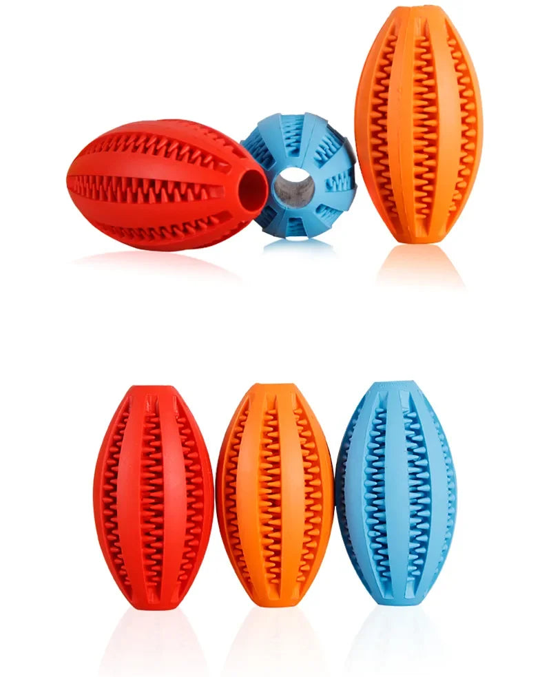 Natural Rubber Dog Chew Toy Ball for Teeth Cleaning
