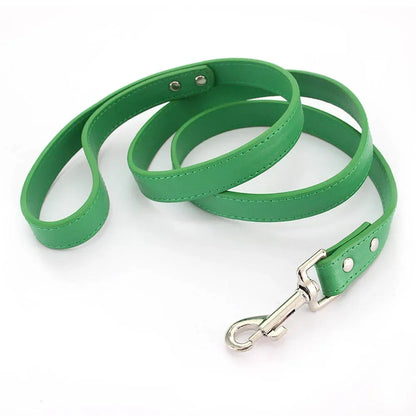 Colorful Leather Leashes for Small to Large Dogs and Cats