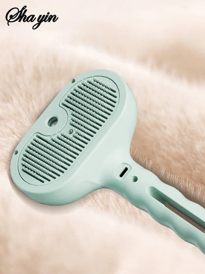 Steam Spray Grooming Brush for Dogs
