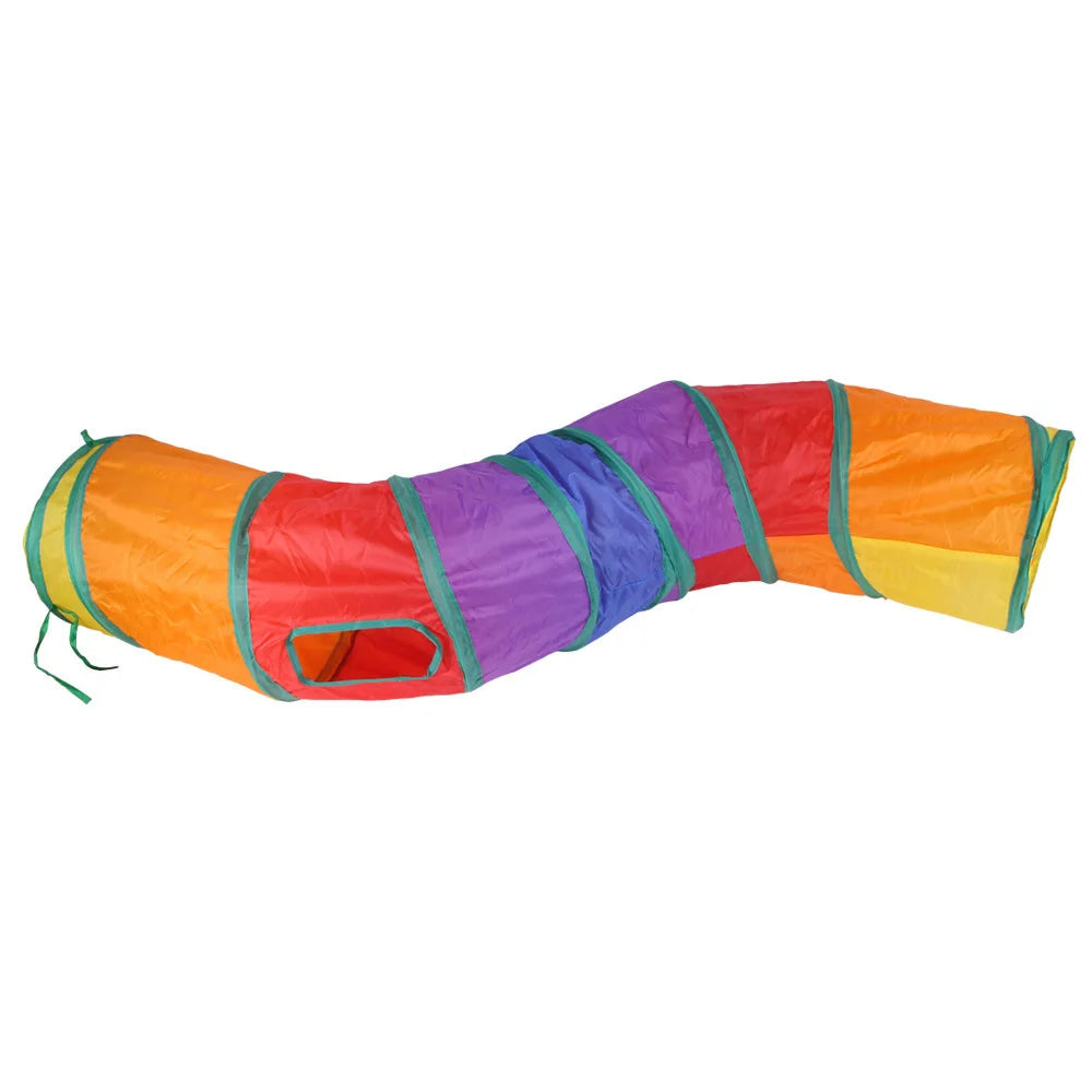 Foldable Cat Tunnel Toy - Breathable Indoor Play for Cats