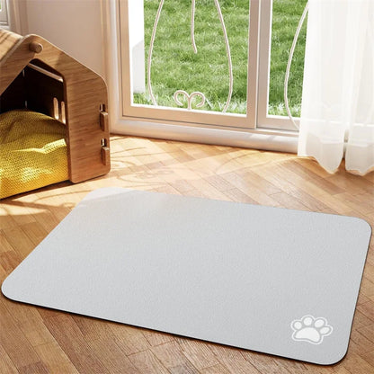 Absorbent Pet Feeding Mat for Dogs and Cats - Easy to Clean