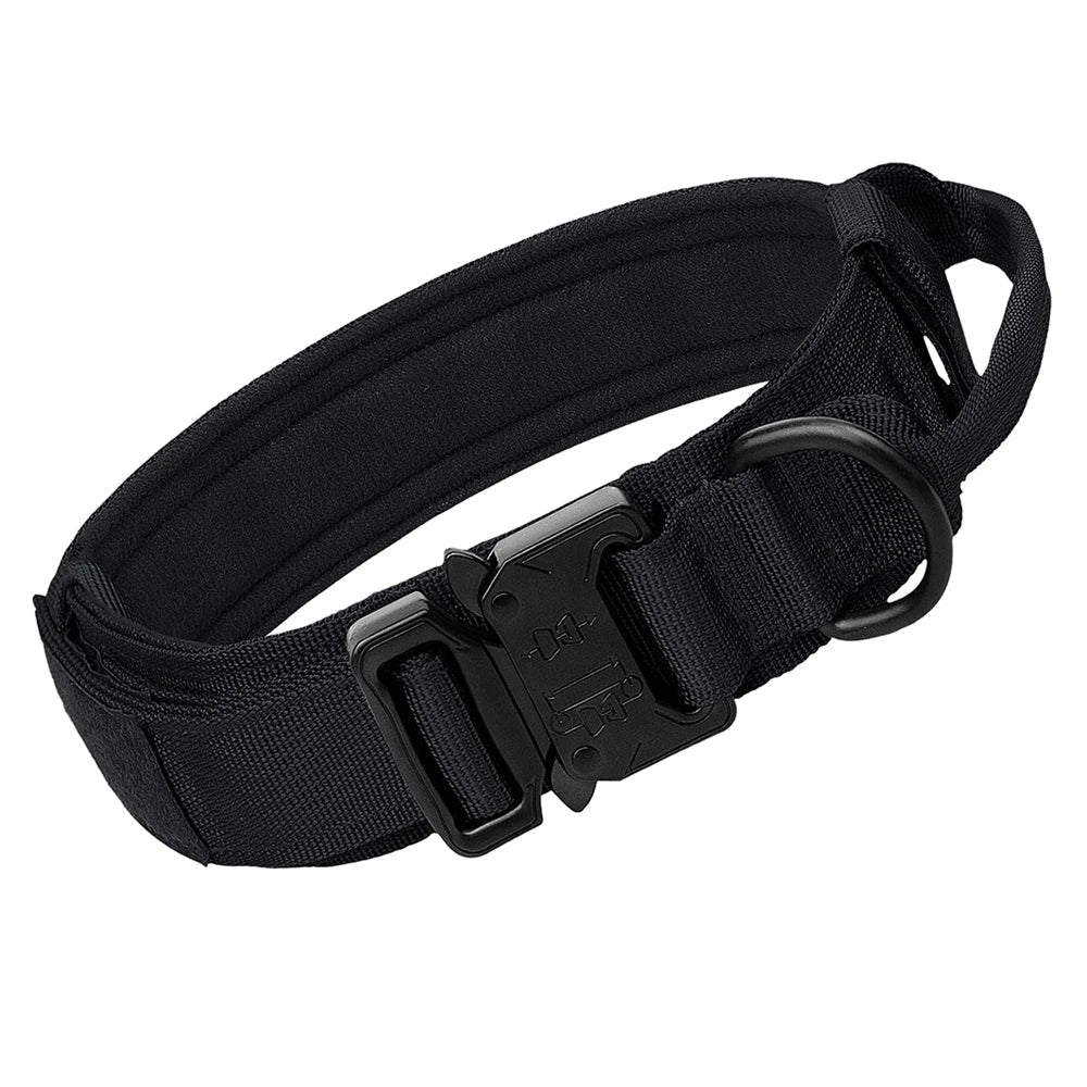 Tactical Dog Collar with Handle for Medium and Large Dogs