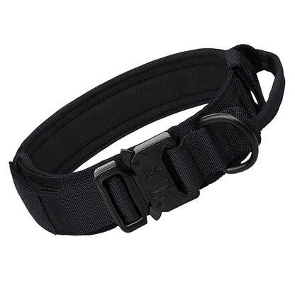 Tactical Dog Collar with Handle for Medium and Large Dogs