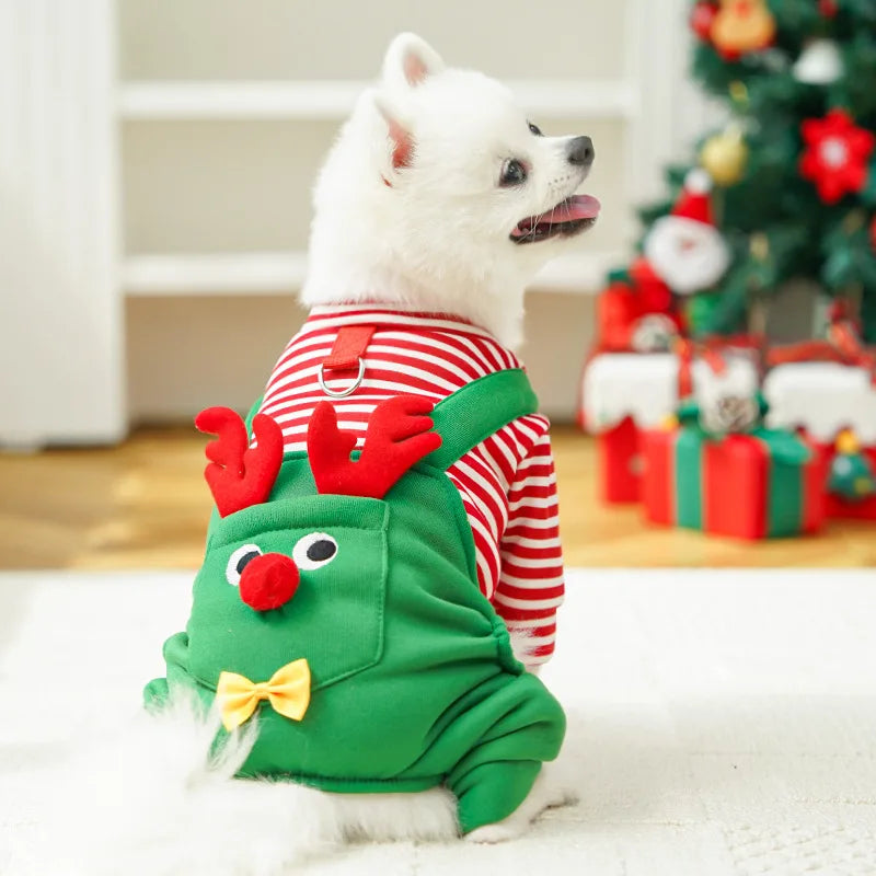 Elk Pocket Christmas Sweatshirt for Dogs and Cats