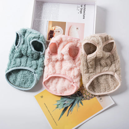 Warm Fleece Pet Sweater for Small Dogs and Cats