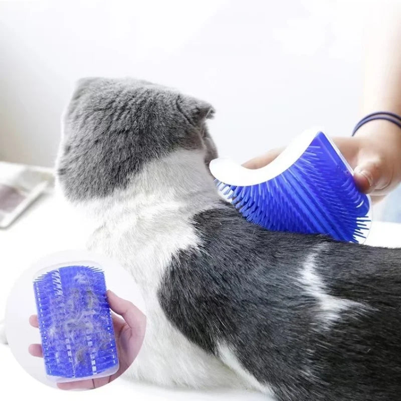 Self-Cleaning Cat Massage and Pet Hair Removal Brush