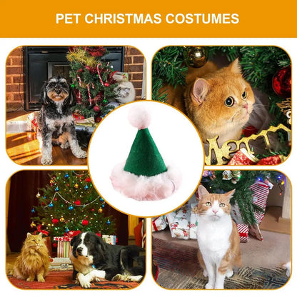 Adjustable Christmas Hat and Scarf for Dogs Up to 20kg