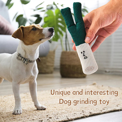 Plush Dog Chew Toy Set - Onion, Mushroom, Garlic Squeaky Toy