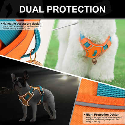 Breathable Reflective Dog Harness - Adjustable for All Sizes