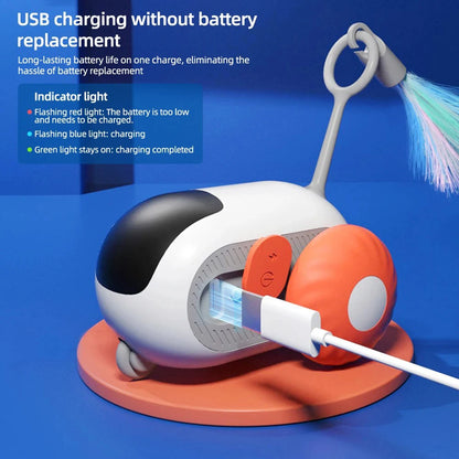 Interactive Remote-Controlled Toy Car for Cats and Dogs