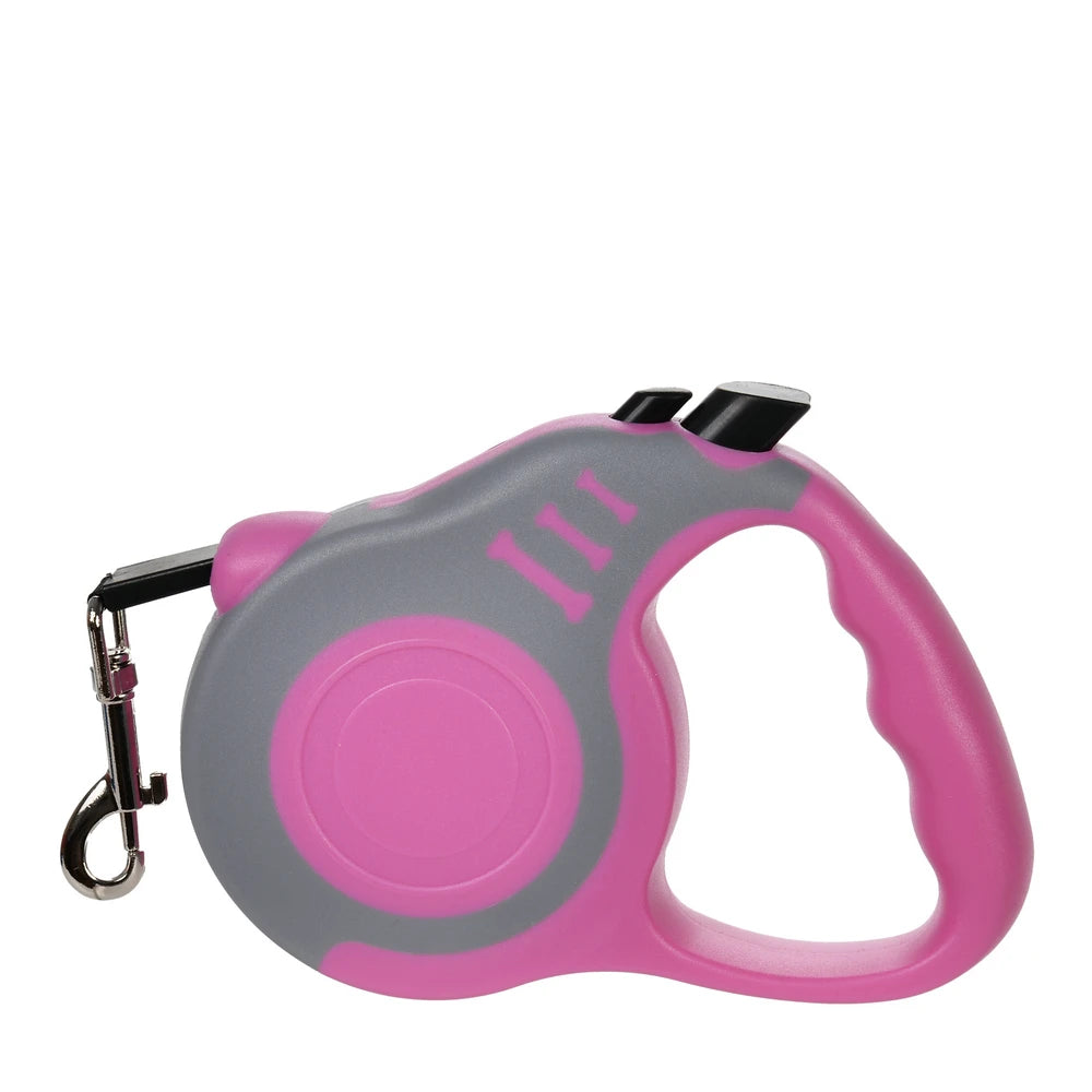 Automatic Retractable Dog Leash with Nylon Rope and Harness