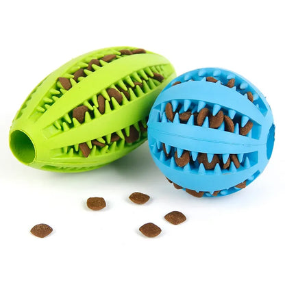 Natural Rubber Dog Chew Toy Ball for Teeth Cleaning