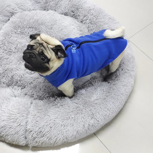 Soft Fleece Dog Jacket for Small to Medium Pets