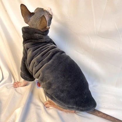 Warm Turtleneck Sweater for Sphynx Cats and Small Dogs