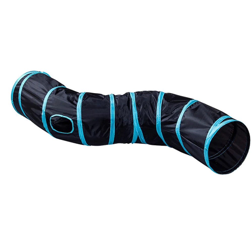 Foldable Cat Tunnel Toy - Breathable Indoor Play for Cats