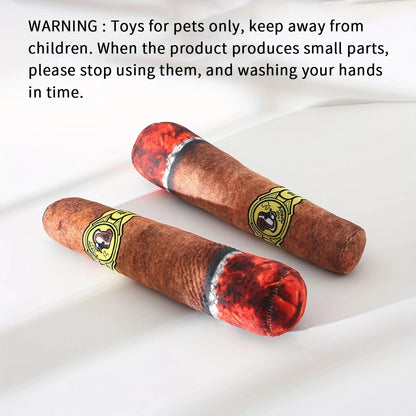 Chewable Cigar Toy for Pets - Dental Care and Boredom Relief