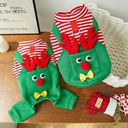 Elk Pocket Christmas Sweatshirt for Dogs and Cats