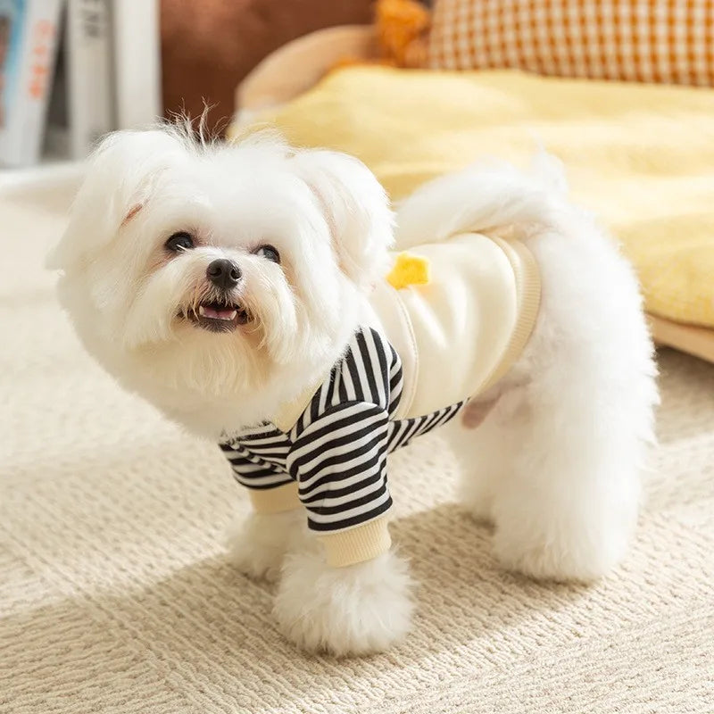 Cute Dog Hoodie Sweatshirt for Small Breeds - Winter Coat