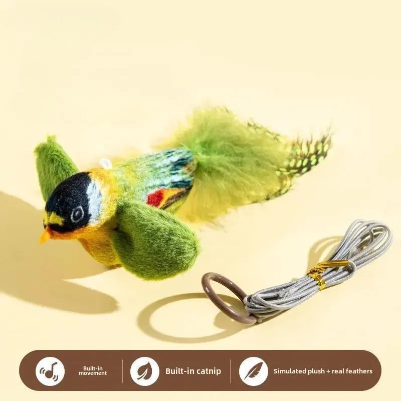 Interactive Wall Hanging Cat Toy with Sound and Catnip