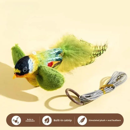Interactive Wall Hanging Cat Toy with Sound and Catnip