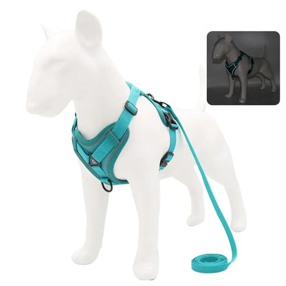 Adjustable No-Pull Dog Harness with 1.5m Leash Set