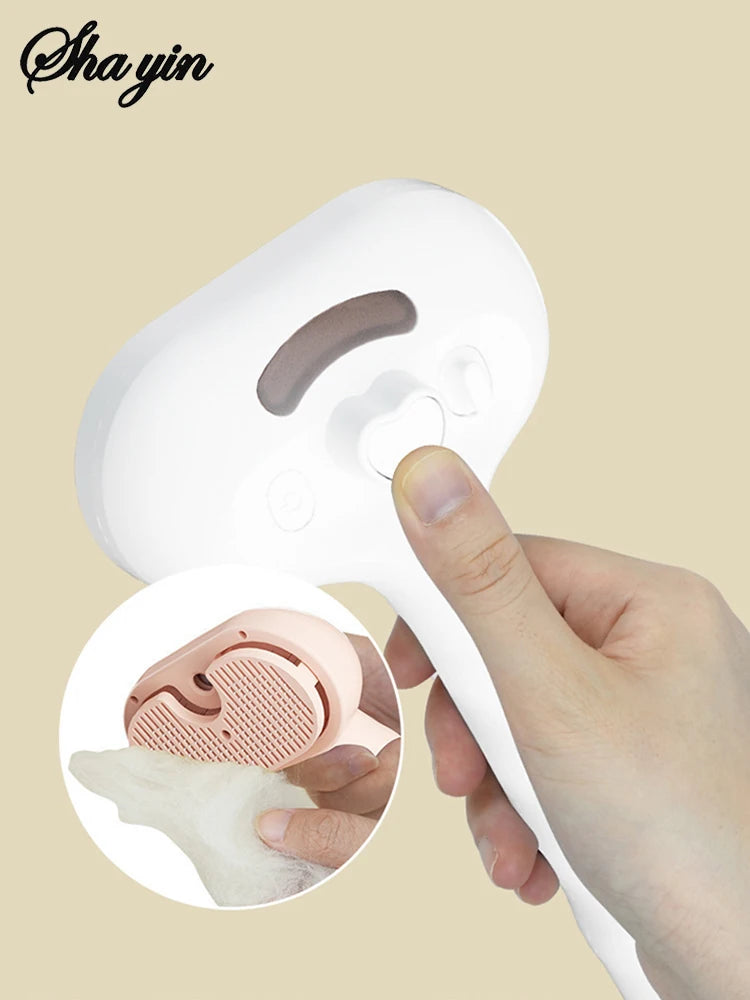 Steam Spray Grooming Brush for Dogs