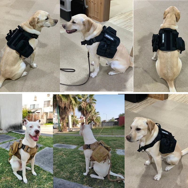 Tactical Dog Harness and Leash Set for All Breeds