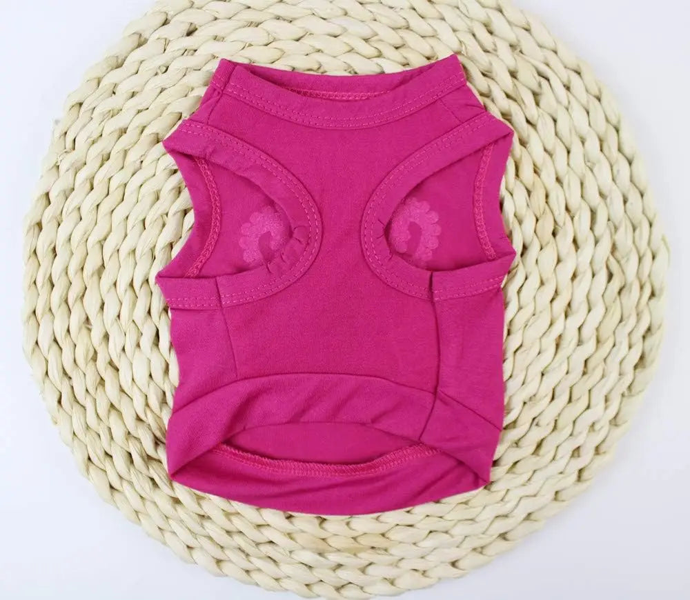 Crown Print Dog T-Shirt for Small Dogs and Puppies