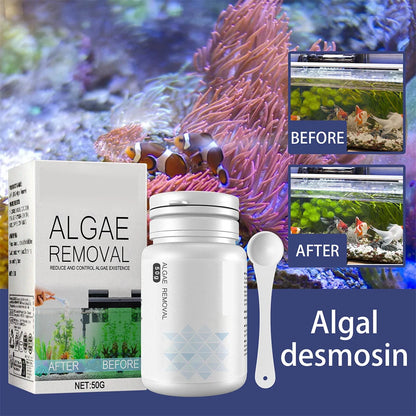 Aquarium Algae Cleaning Powder & Tablet for Fish Tanks