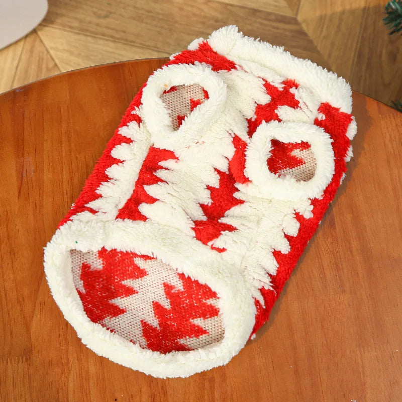 Festive Cat and Dog Clothes for Winter Celebrations